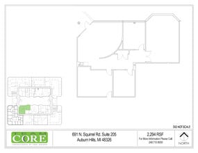 691 N Squirrel Rd, Auburn Hills, MI for lease Floor Plan- Image 1 of 1