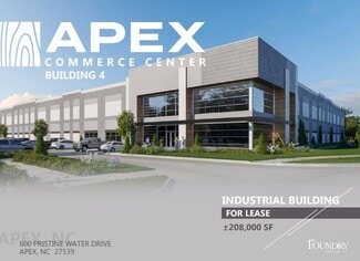 Plus de détails pour 600 Pristine Water Dr, Apex, NC - Industriel à vendre