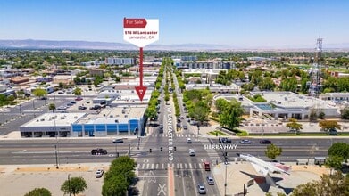 516 W Lancaster Blvd, Lancaster, CA - Aérien Vue de la carte - Image1