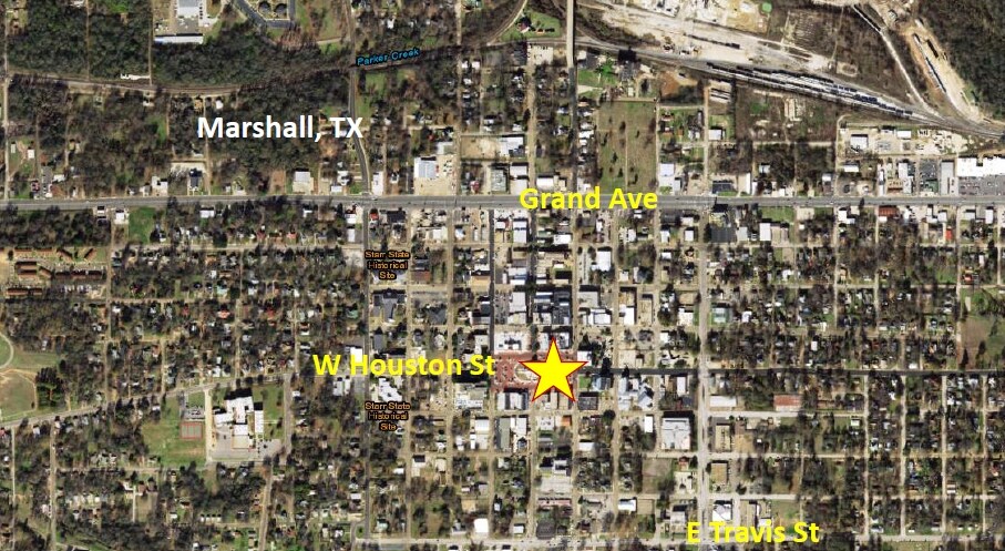 104 E Houston St, Marshall, TX à vendre - Aérien - Image 3 de 3