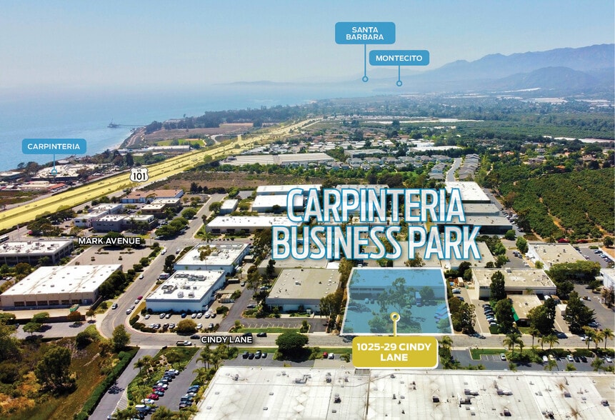 1027 Cindy Ln, Carpinteria, CA for lease - Aerial - Image 3 of 8