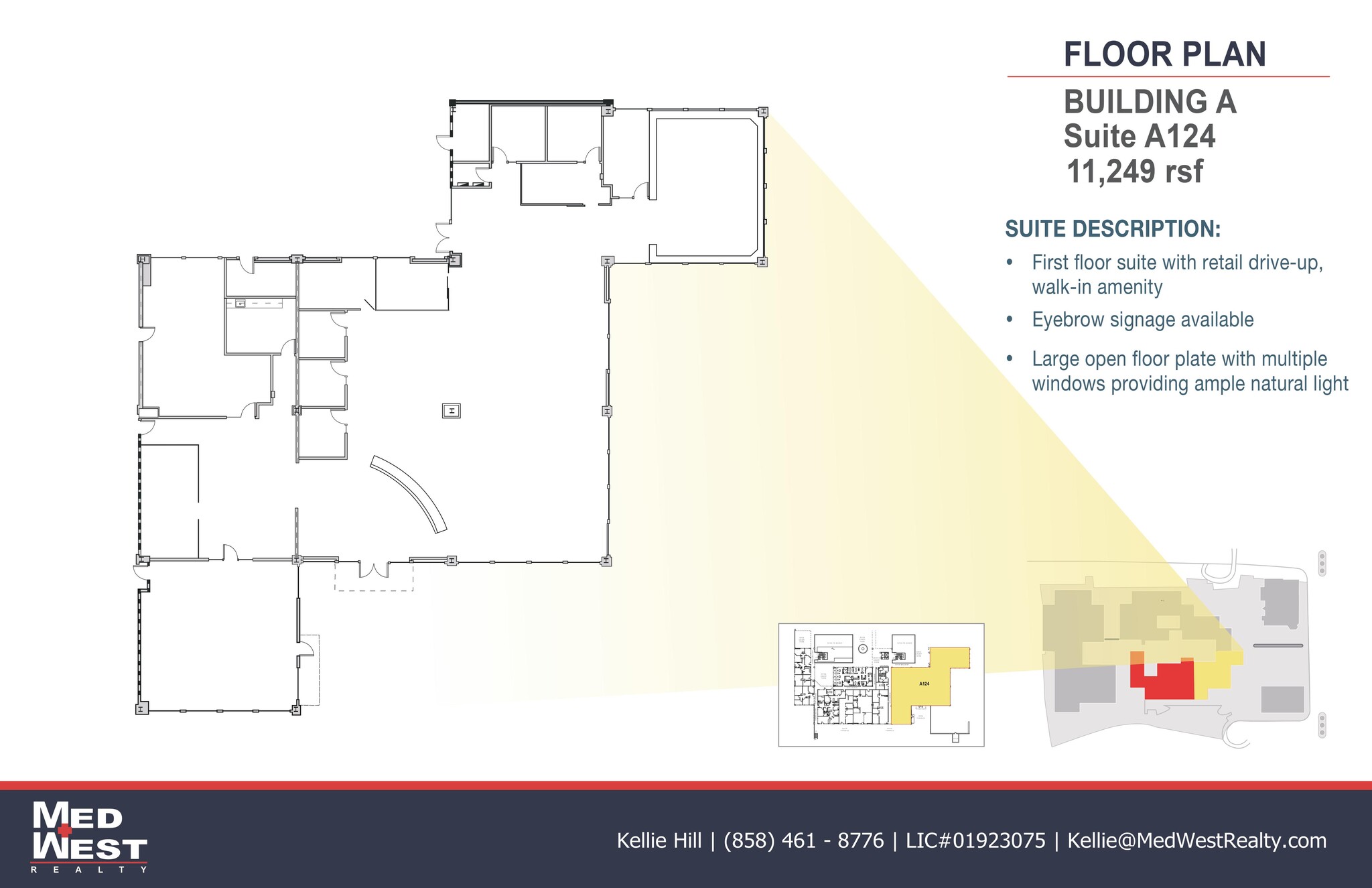 8950 Villa La Jolla Dr, La Jolla, CA for lease Floor Plan- Image 1 of 1