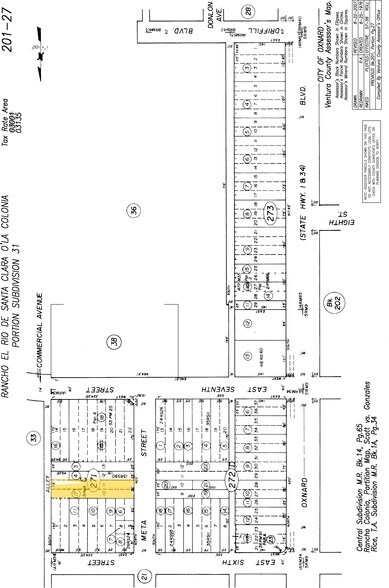 635 Meta St, Oxnard, CA à vendre - Plan cadastral - Image 3 de 7