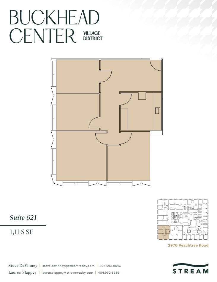 2970 Peachtree Rd NW, Atlanta, GA à louer Plan d’étage- Image 1 de 1