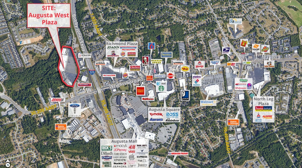 1323-1347 Augusta West Pky, Augusta, GA for lease - Aerial - Image 3 of 5