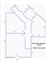 7701 Sharon Lakes Rd, Charlotte, NC for lease Floor Plan- Image 1 of 1