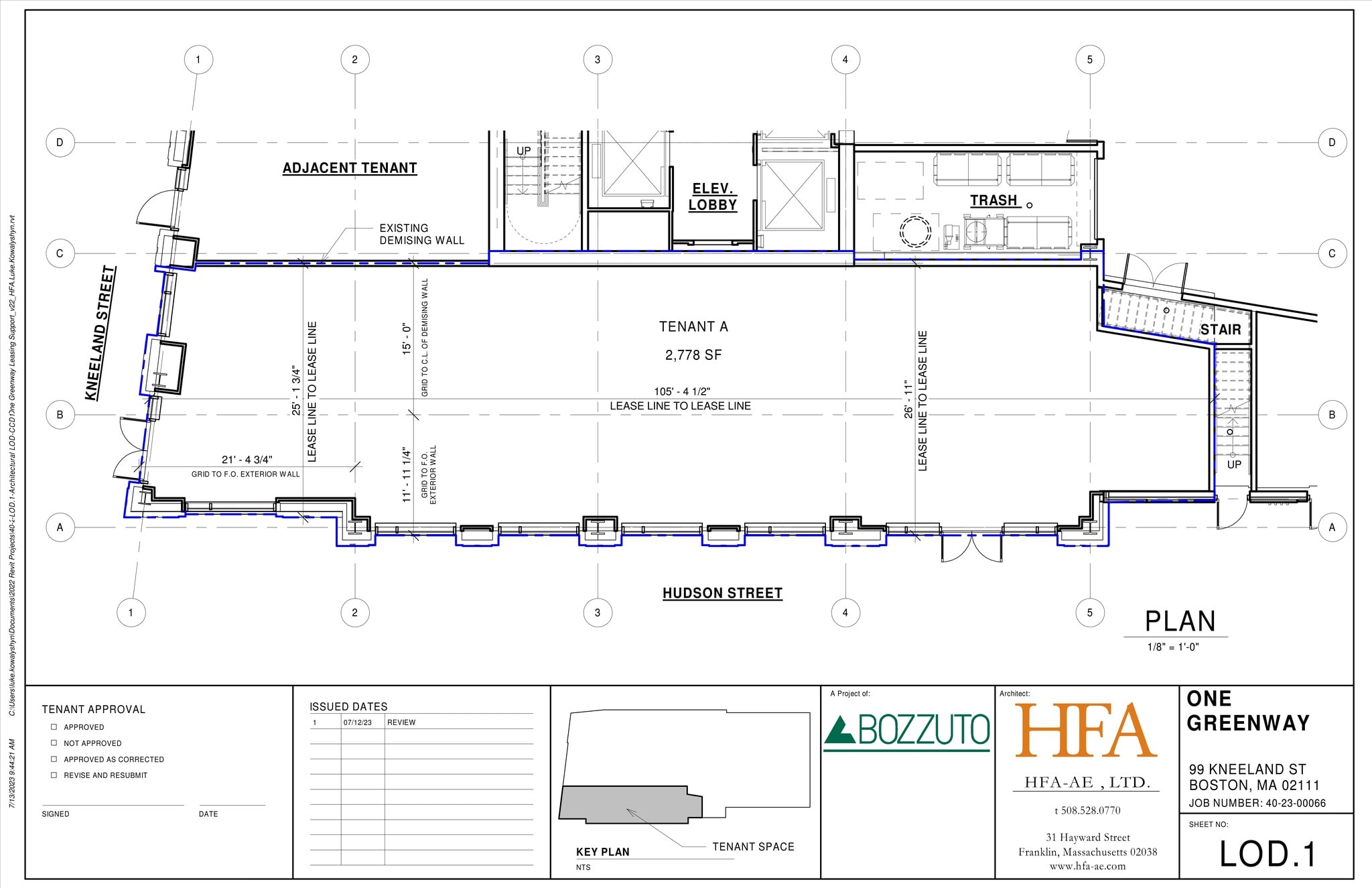 95 Kneeland St, Boston, MA à louer Plan de site- Image 1 de 1