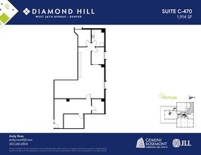 2490 W 26th Ave, Denver, CO à louer Plan d’étage- Image 1 de 2