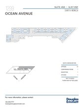 1299 Ocean Ave, Santa Monica, CA à louer Plan d’étage- Image 1 de 1