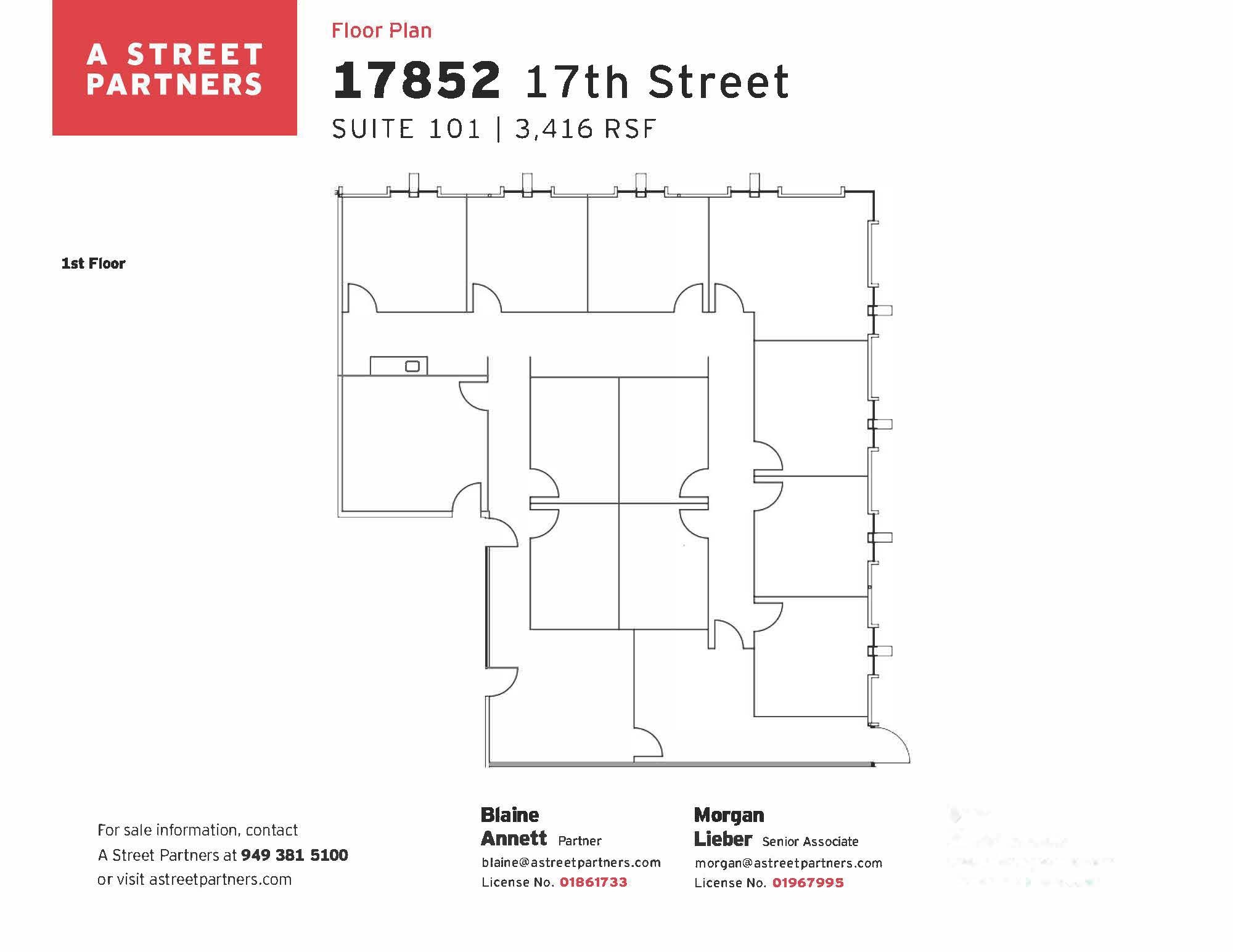 17852 E 17th St, Tustin, CA à louer Plan d’étage- Image 1 de 1