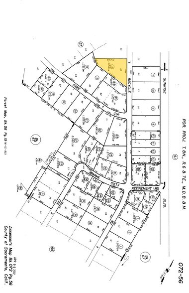 3644 Recycle Rd, Rancho Cordova, CA à vendre - Plan cadastral - Image 3 de 3