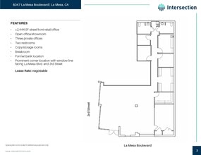 4730 3rd St, La Mesa, CA for lease Floor Plan- Image 1 of 2
