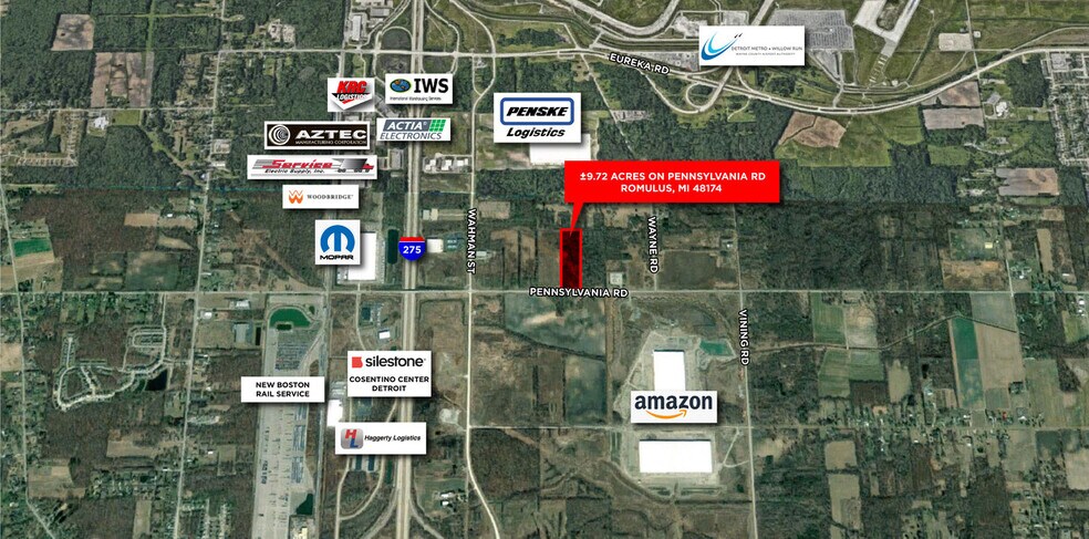 Pennsylvania Rd, Romulus, MI for sale - Primary Photo - Image 1 of 2