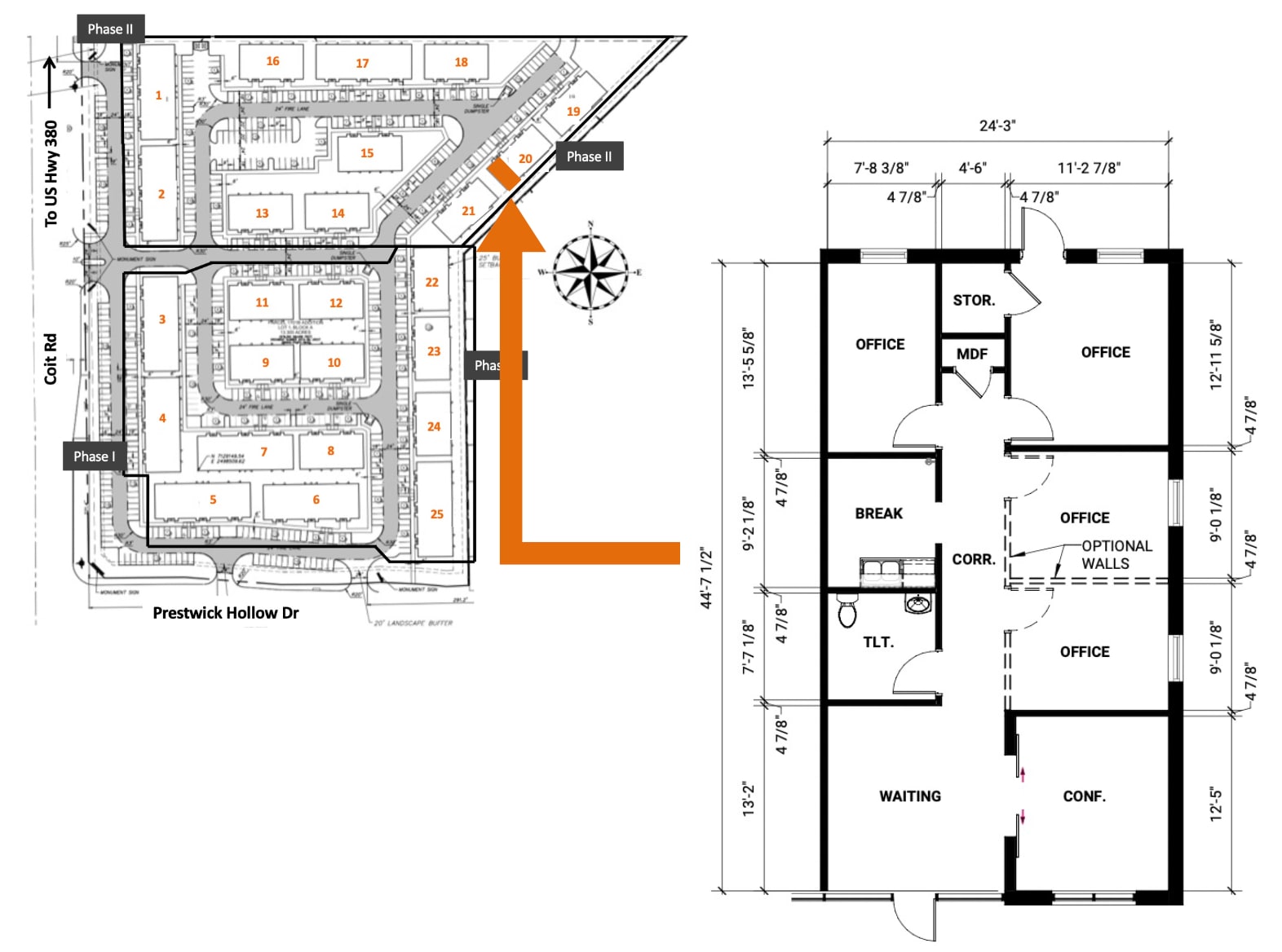 1400 N Coit Rd, McKinney, TX for lease Floor Plan- Image 1 of 8