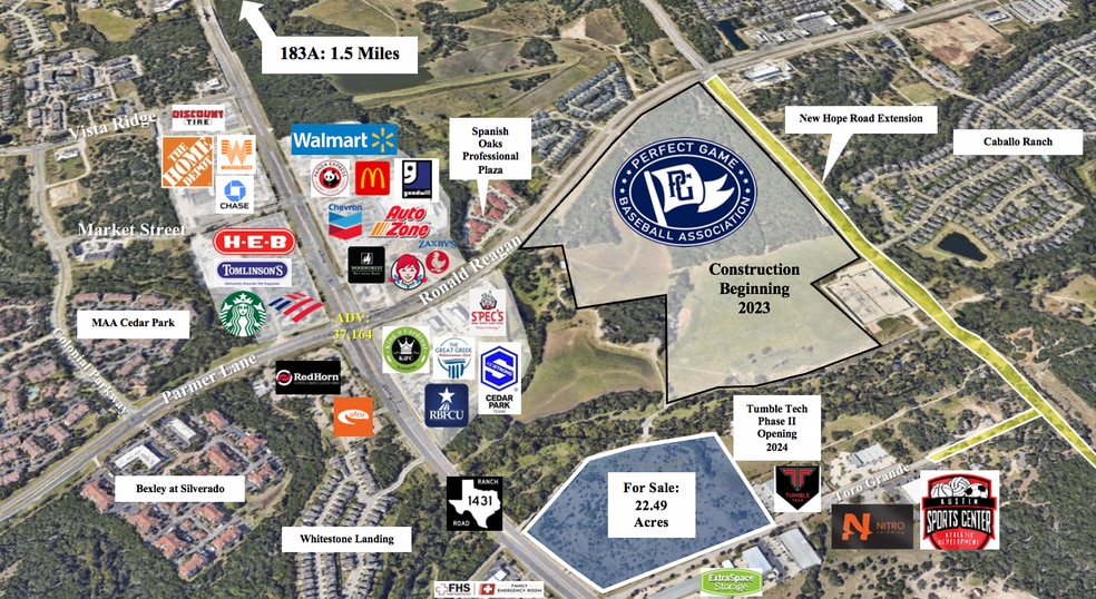 East Whitestone (1431), Cedar Park, TX for sale - Aerial - Image 1 of 12