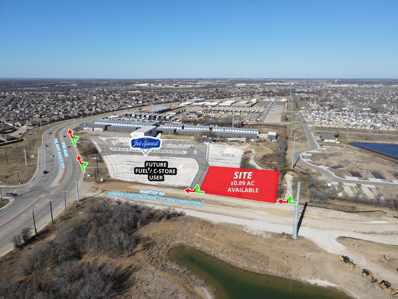 3301 W FM 720, Oak Point, TX for lease - Aerial - Image 2 of 4