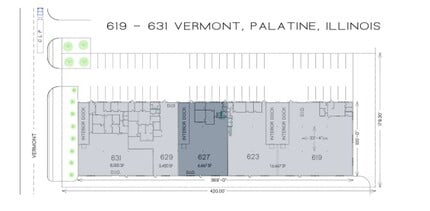 619-631 S Vermont St, Palatine, IL for lease Floor Plan- Image 1 of 1