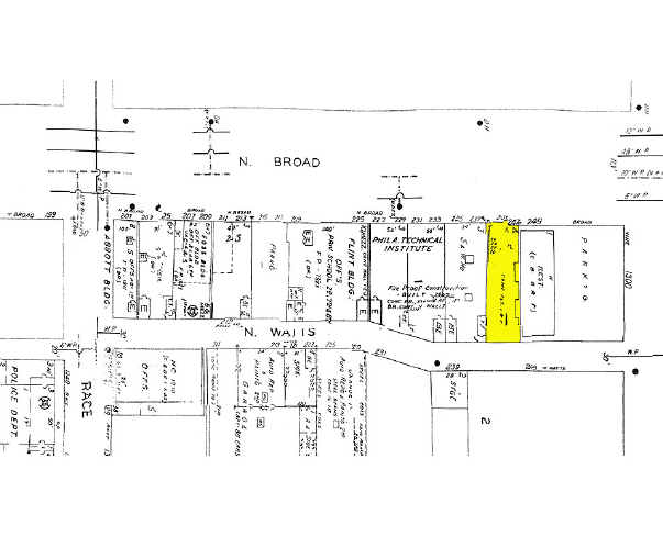 239-241 N Broad St, Philadelphia, PA for lease - Plat Map - Image 2 of 13