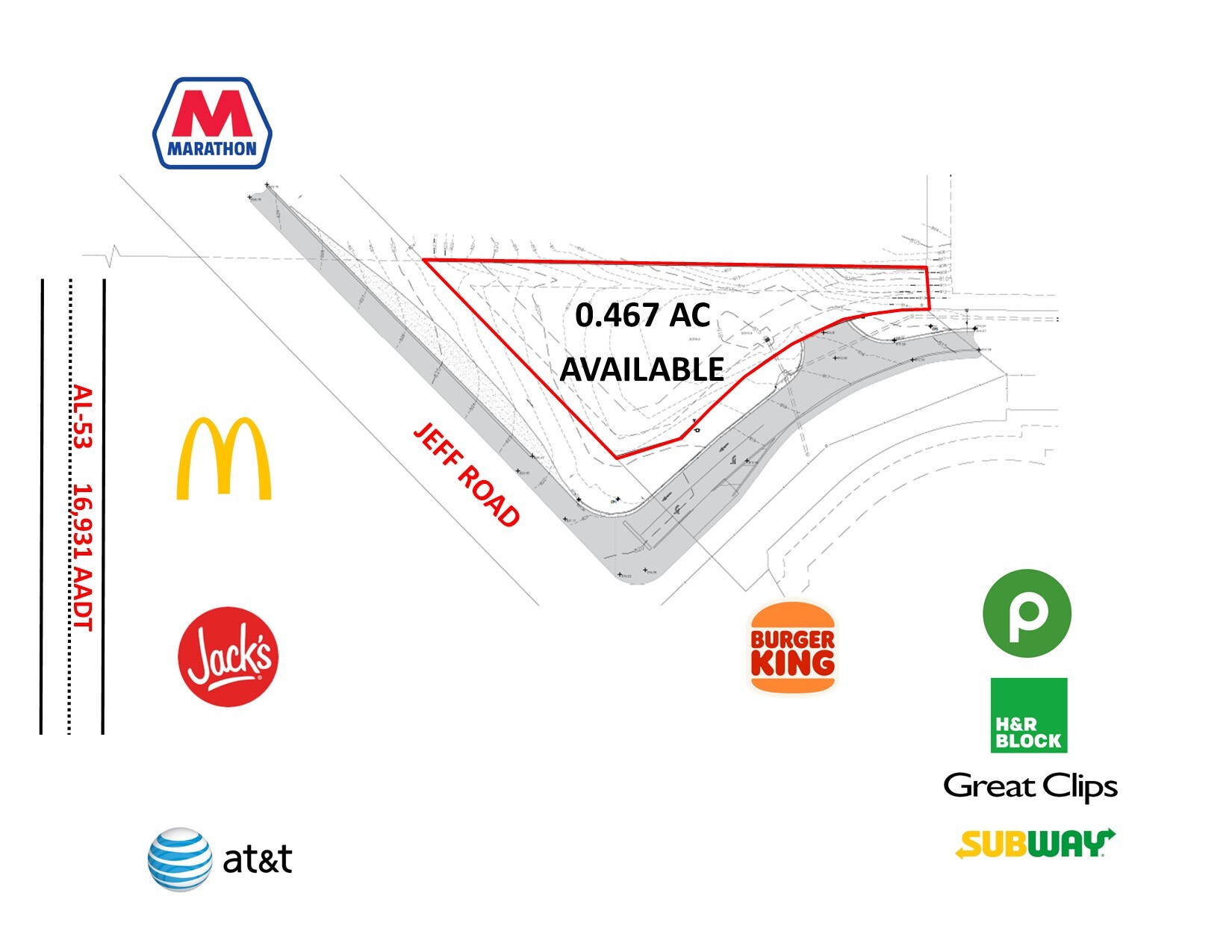 0 Jeff Rd, Harvest, AL for sale Site Plan- Image 1 of 2