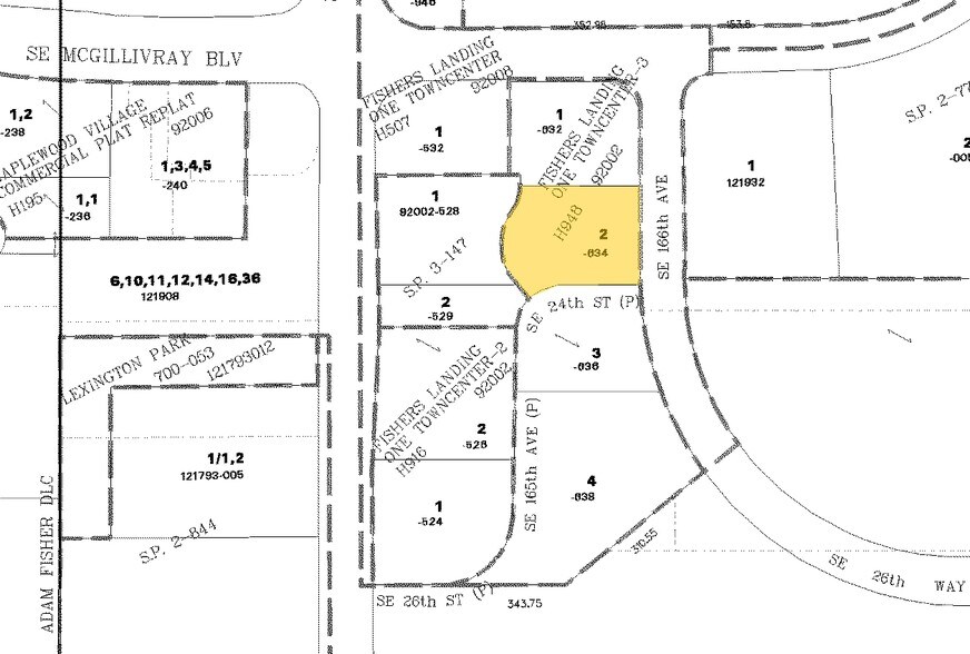 16508 SE 24th St, Vancouver, WA à louer - Plan cadastral - Image 2 de 5