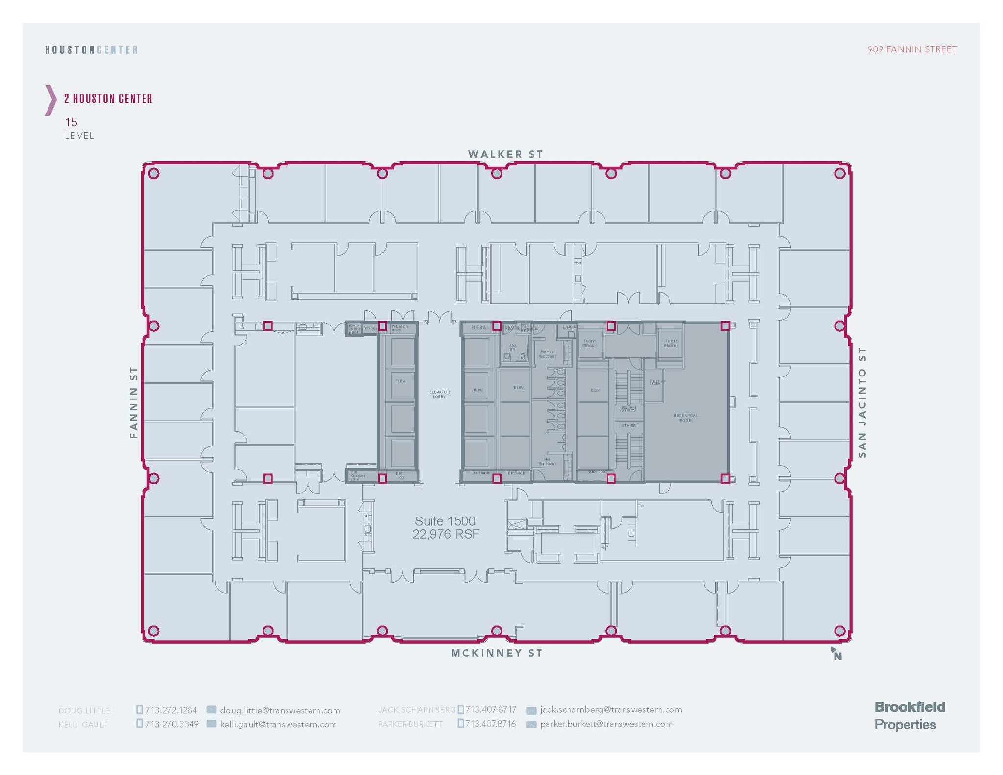 909 Fannin St, Houston, TX for lease Floor Plan- Image 1 of 1