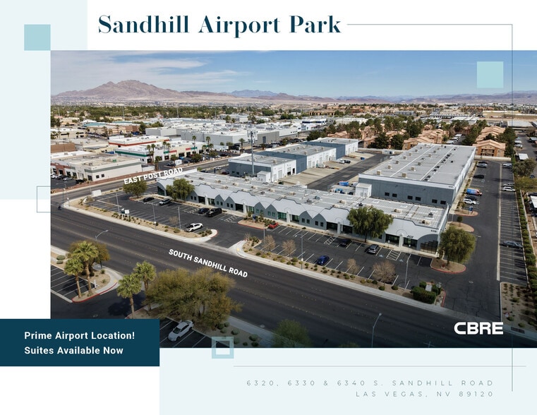 6320 S Sandhill Rd, Las Vegas, NV for lease - Aerial - Image 1 of 7