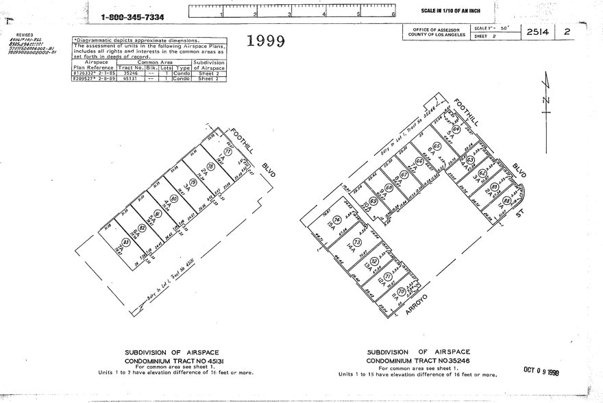 12850-12854 Foothill Blvd, Sylmar, CA for sale - Plat Map - Image 2 of 12