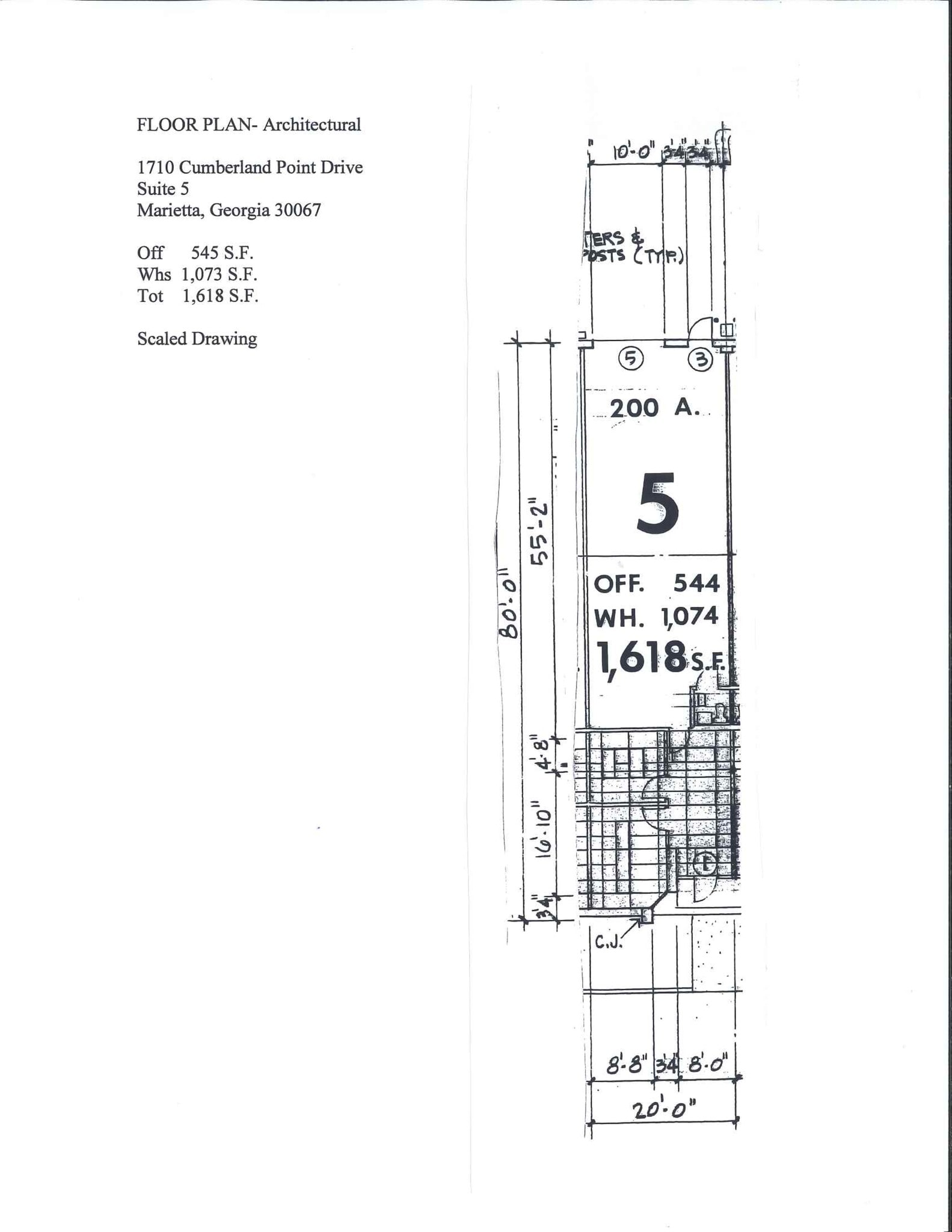 1710 Cumberland Point Dr SE, Marietta, GA à louer Plan de site- Image 1 de 1
