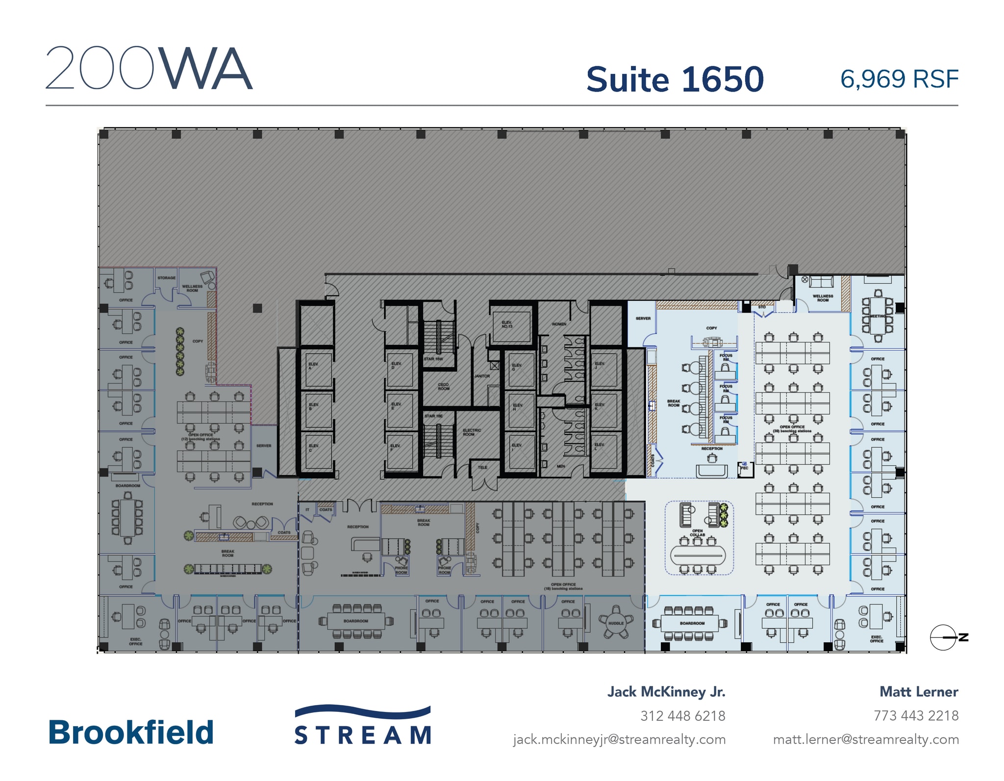 200 W Adams St, Chicago, IL à louer Plan d’étage- Image 1 de 1