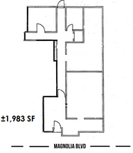 14116-14120 Magnolia Blvd, Sherman Oaks, CA à louer Plan d  tage- Image 2 de 2