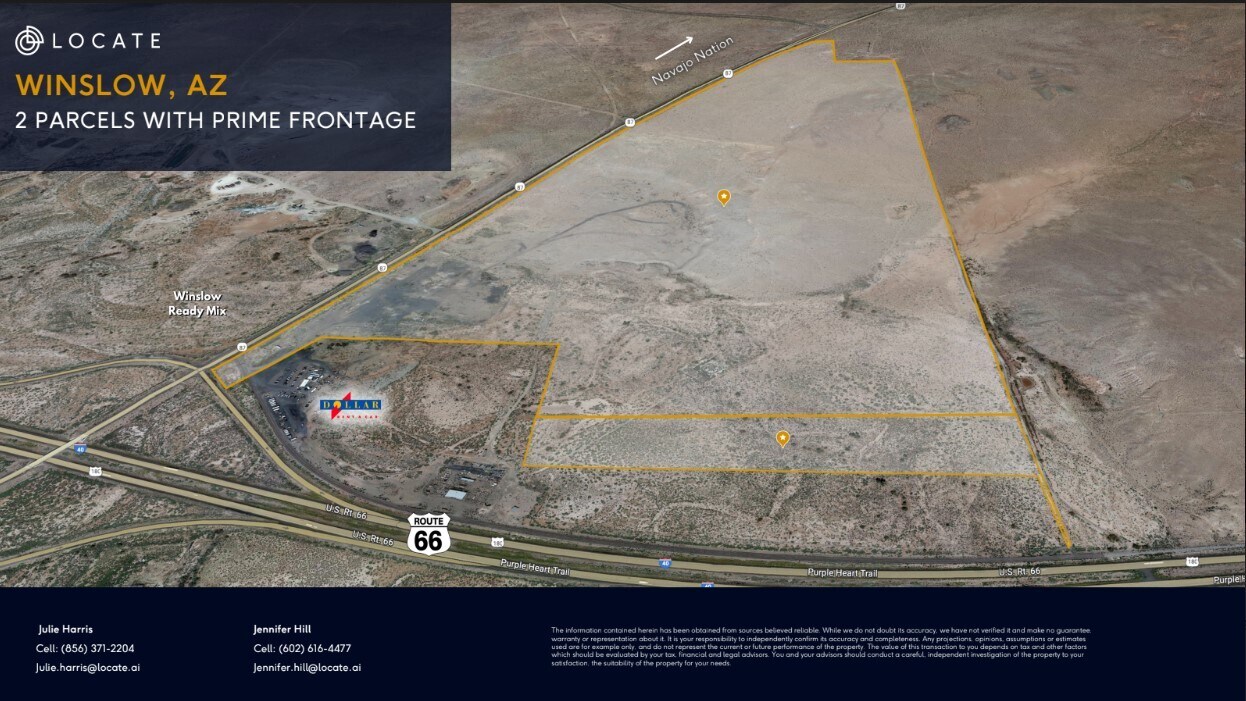 HWY 87, Winslow, AZ for sale Aerial- Image 1 of 2