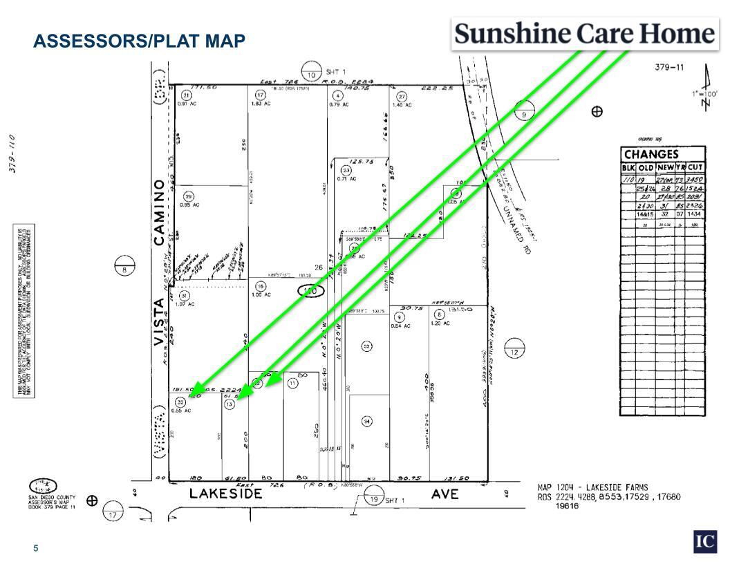 11812 Lakeside Ave, Lakeside, CA for sale Plat Map- Image 1 of 2