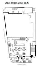 1467-1471 Rue Crescent, Montréal, QC à louer Plan d’étage- Image 1 de 1