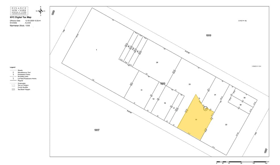 245 E 44th St, New York, NY à louer - Plan cadastral - Image 2 de 2