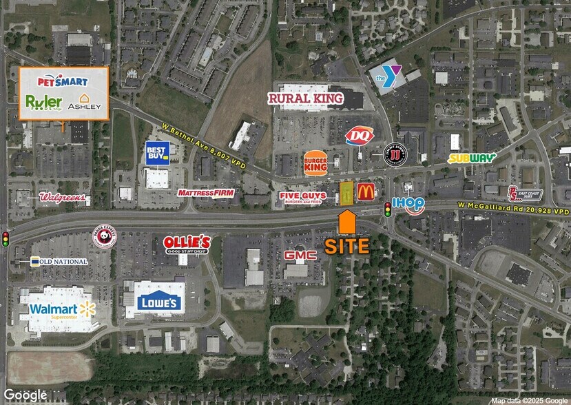 3901 W Bethel Ave, Muncie, IN à louer - Aérien - Image 2 de 3