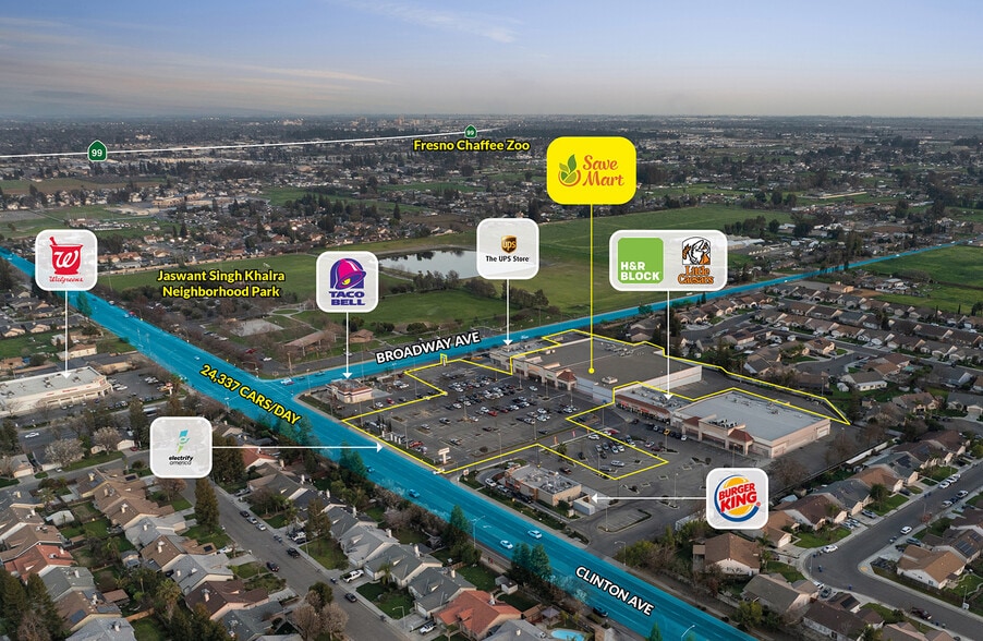 4043 W Clinton Ave, Fresno, CA for sale - Building Photo - Image 2 of 7