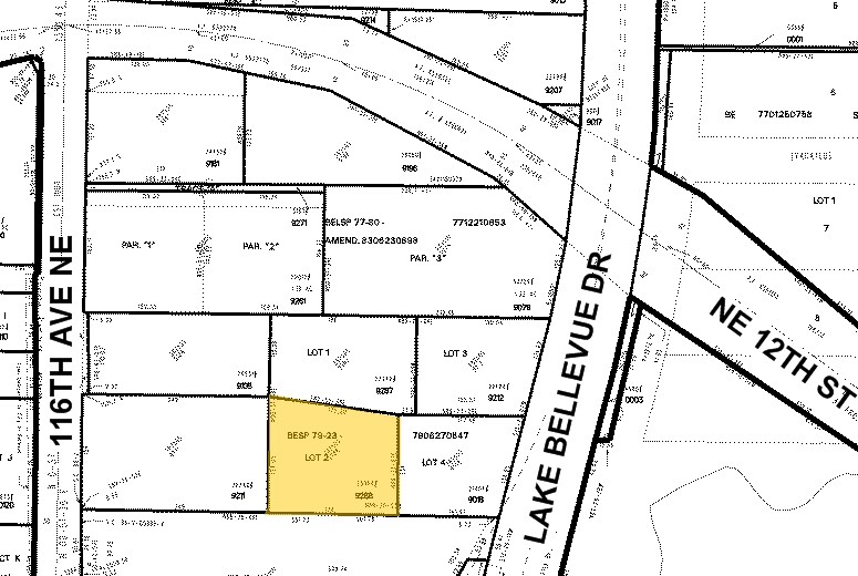 1220 116th Ave NE, Bellevue, WA à vendre - Plan cadastral - Image 2 de 7