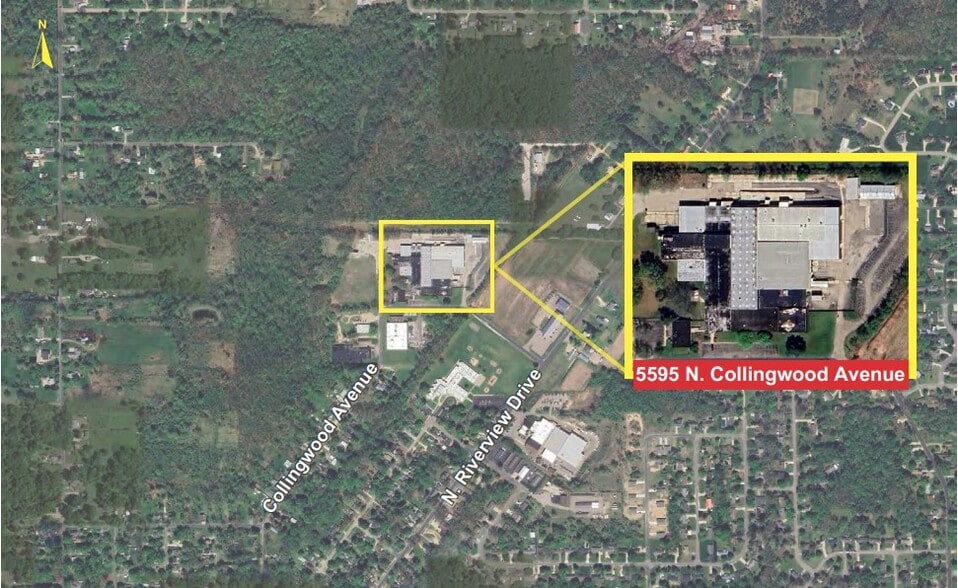 5595 Collingwood Ave, Kalamazoo, MI for lease - Aerial - Image 3 of 19