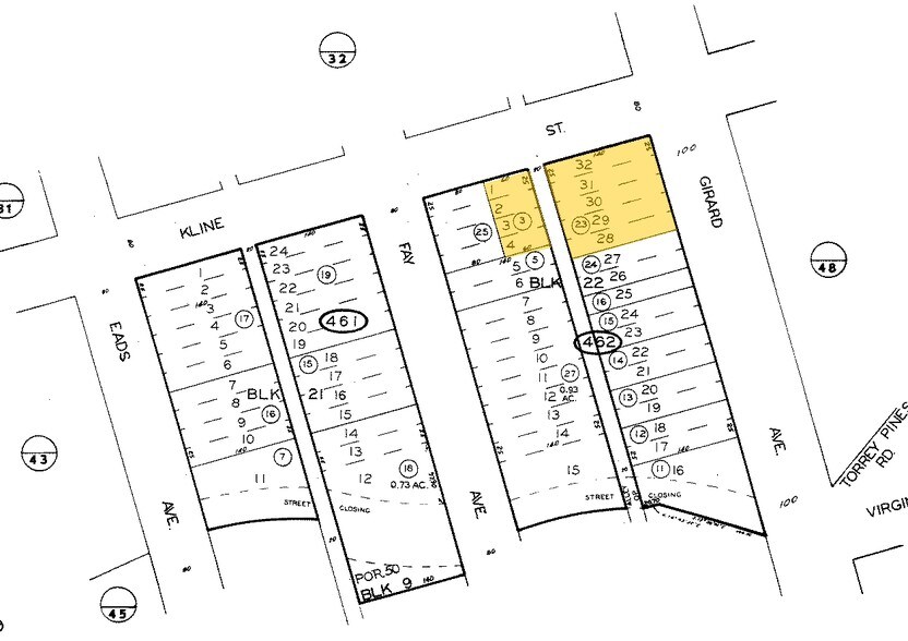 7680 Girard Ave, La Jolla, CA à louer - Plan cadastral - Image 3 de 9