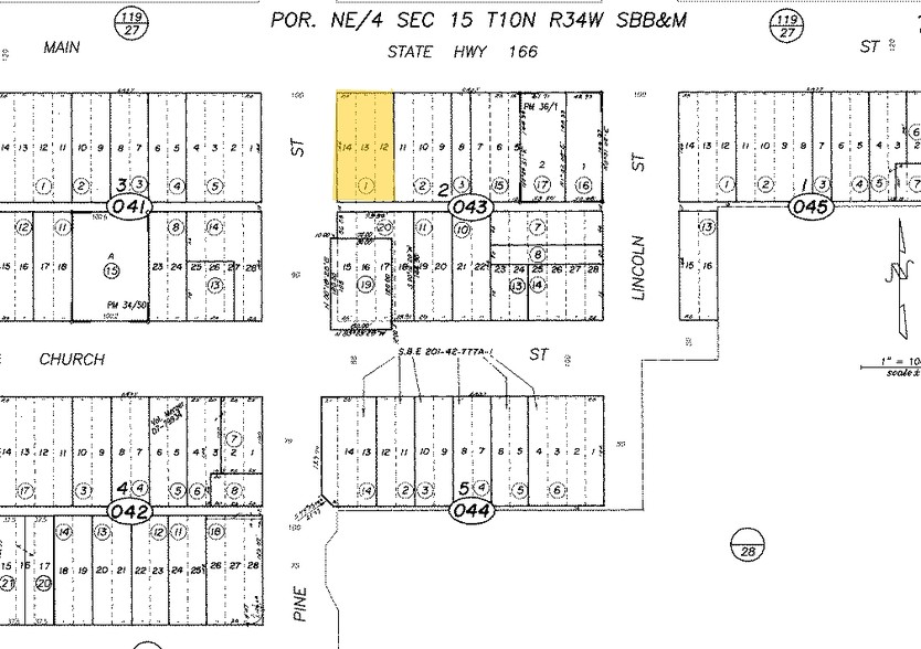 222-226 W Main St, Santa Maria, CA à louer - Plan cadastral - Image 3 de 3