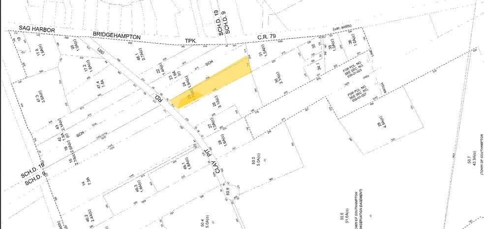 92 Clay Pit Rd, Sag Harbor, NY for sale - Plat Map - Image 1 of 1