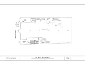 151 W 19th St, New York, NY à louer Plan d’étage- Image 1 de 5
