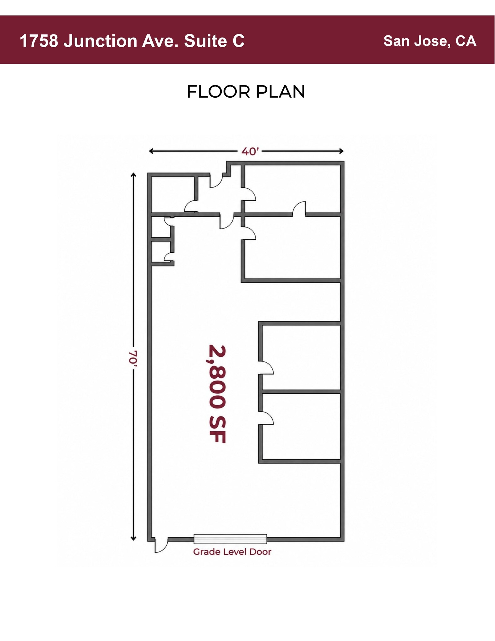 1758 Junction Ave, San Jose, CA for lease Site Plan- Image 1 of 2