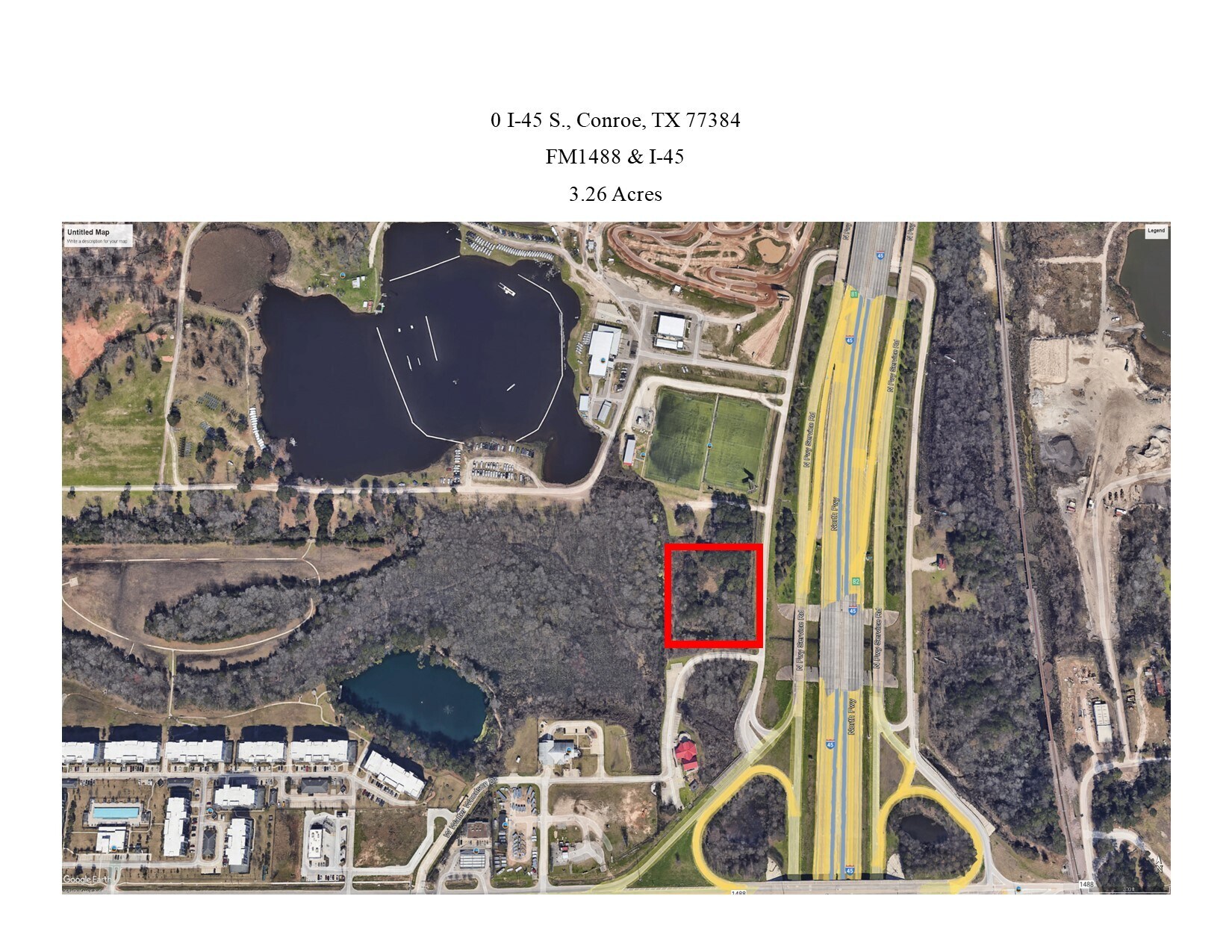 0 Interstate 45 Hwy, Conroe, TX à vendre Aérien- Image 1 de 3