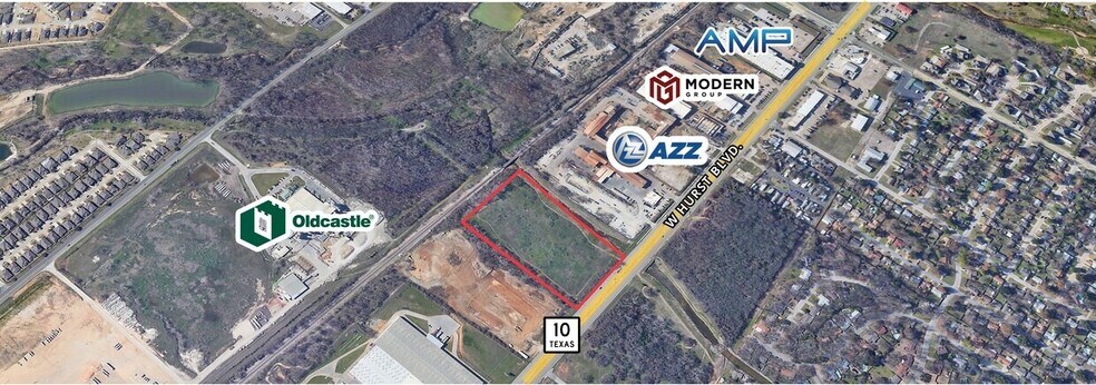 615 W Hurst Blvd, Hurst, TX à vendre - Aérien - Image 2 de 4