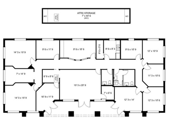 5405 Park Central Ct, Naples, FL for lease - Floor Plan - Image 2 of 6