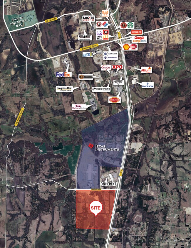 Plus de détails pour US 75, Sherman, TX - Terrain à vendre