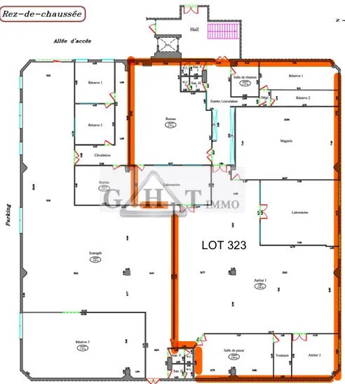 Bureau dans Vitry-sur-Seine à louer - Plan d’étage - Image 3 de 10