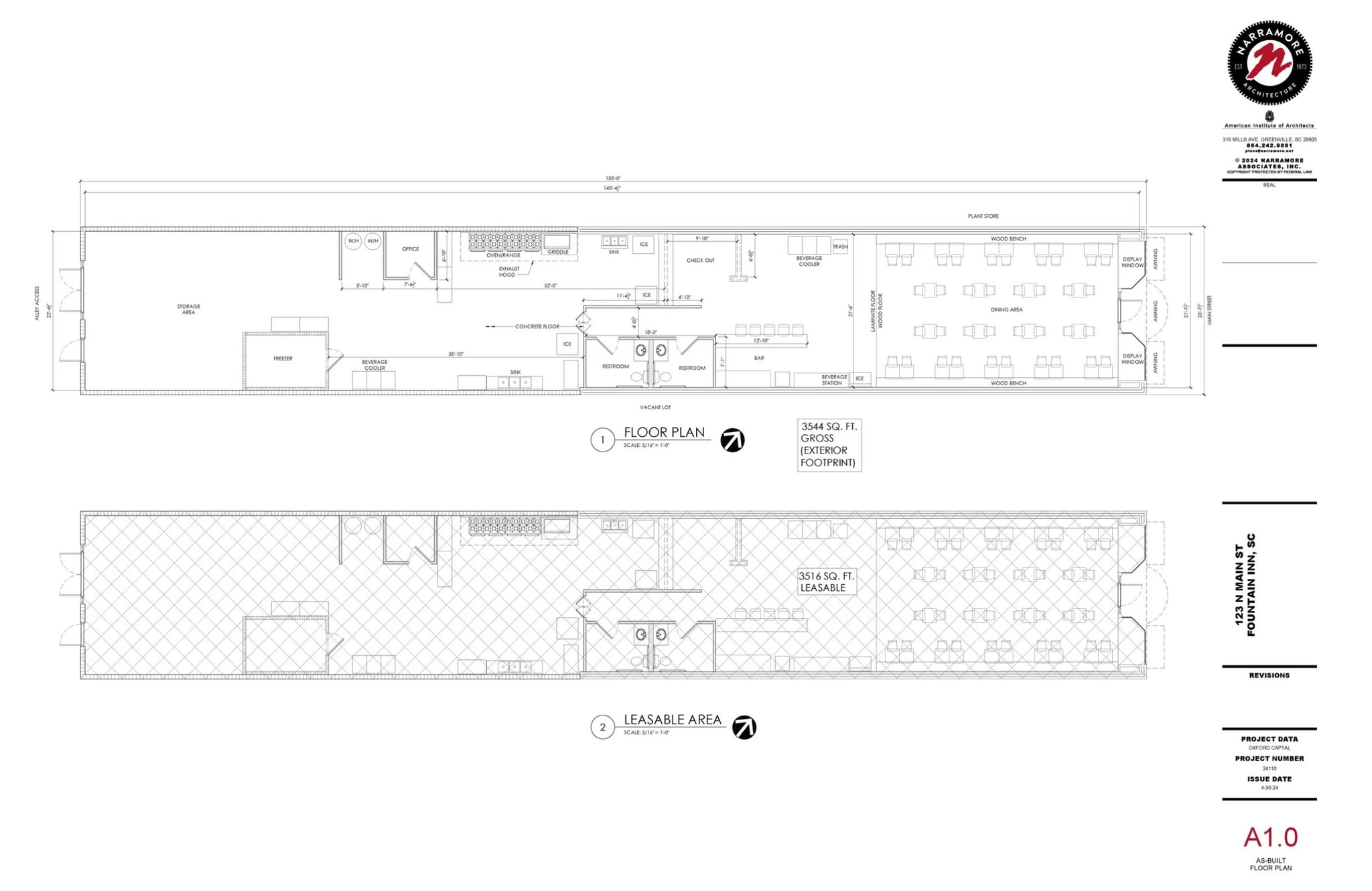 123 N Main St, Fountain Inn, SC for lease Floor Plan- Image 1 of 1