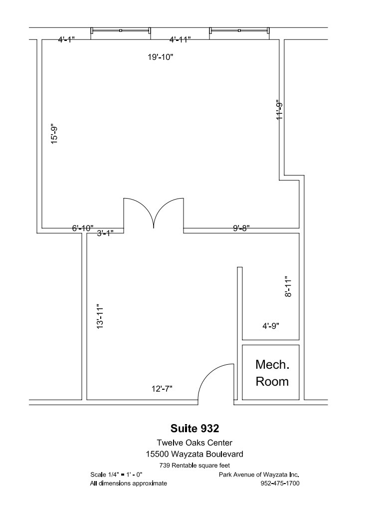 600 Twelve Oaks Center Dr, Wayzata, MN à louer Plan d  tage- Image 1 de 1